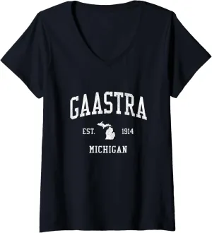 Gaastra MI Vintage Athletic Sports JS01 V-Neck T-Shirt