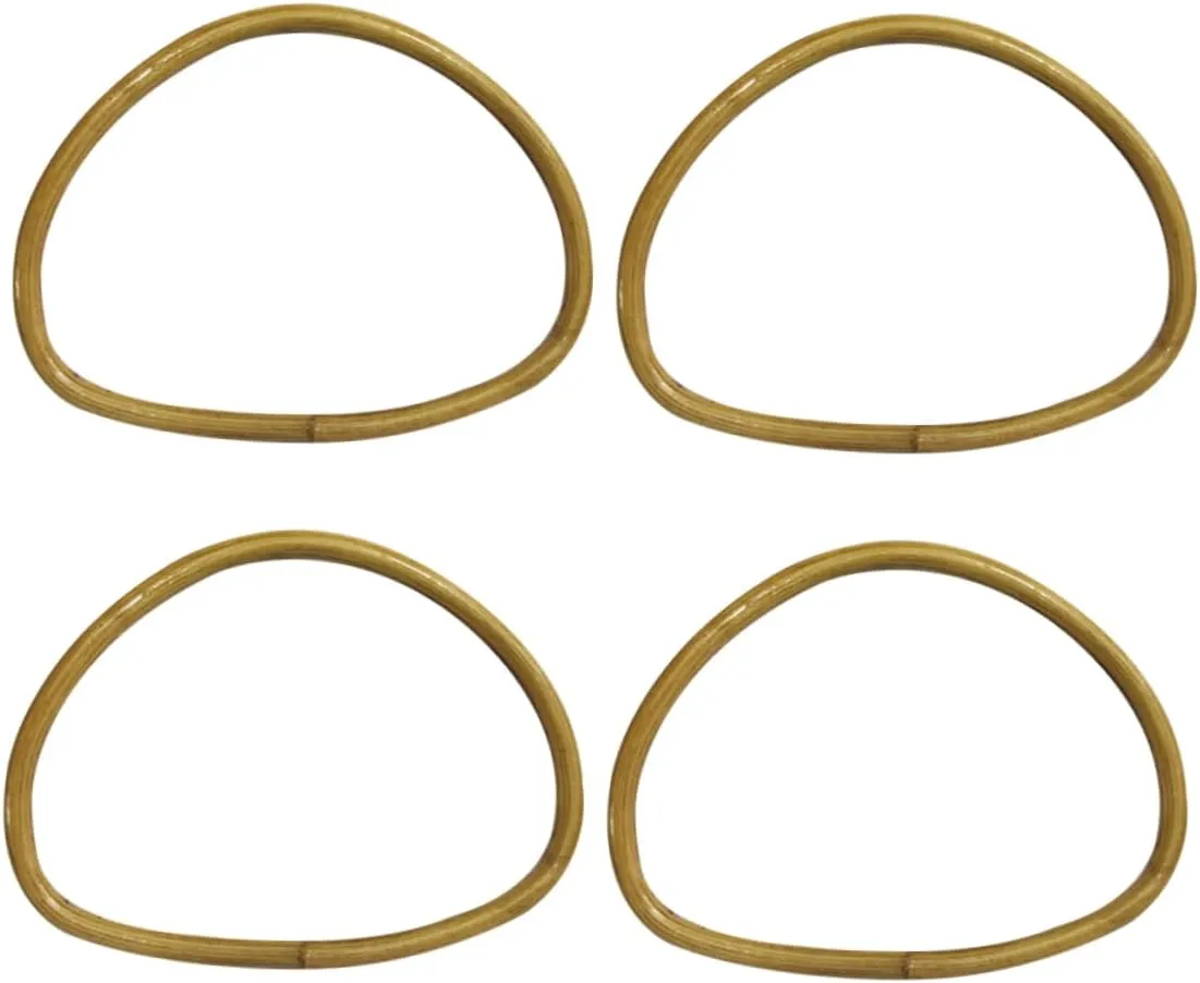 Gadpiparty Elegant Handle Kit 4pcs Semi-Circular Handles for Handbags Purse Holder DIY Accessory