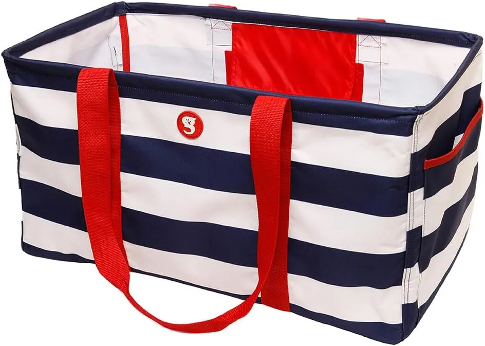 geckobrands  Large All-Purpose Utility Tote Bag (Red/White/Blue)