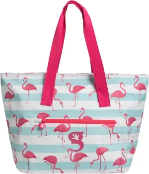 geckobrands Waterproof Escape Beach Tote – Spacious Travel Beach Bag with Hidden Pocket and Long Handles for Easy Carrying