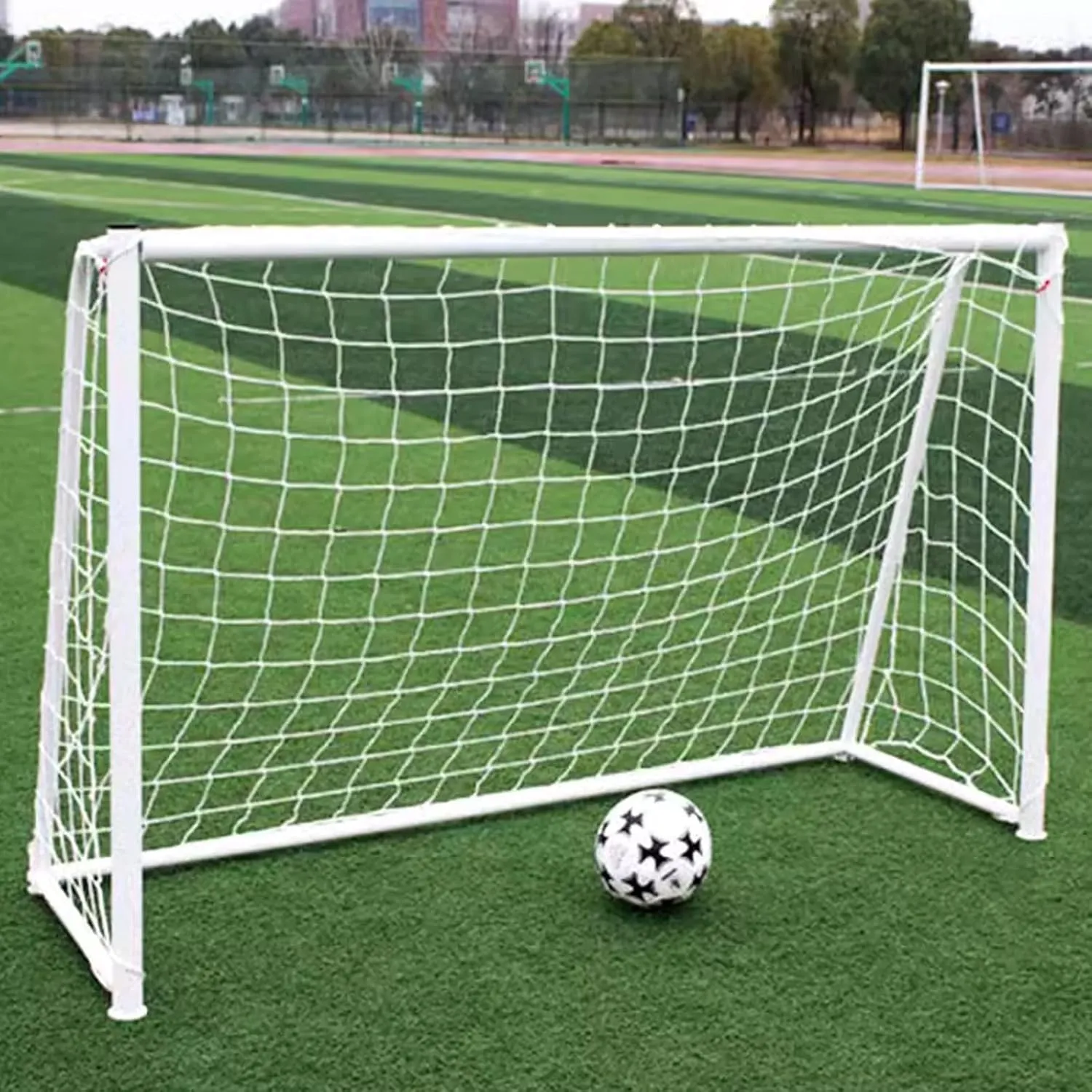 Generic 6FT X 2FT X 4FT Soccer Goal with Steel Frame, Quick Setup, Portable, Weatherproof for Backyard Soccer Practice