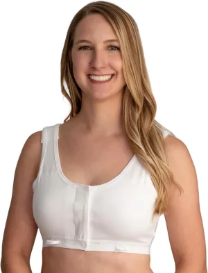 Gentle Touch Surg-Ease Bra with Hook and Loop Front Closure- Post Mastectomy Recovery Bra, Made in USA