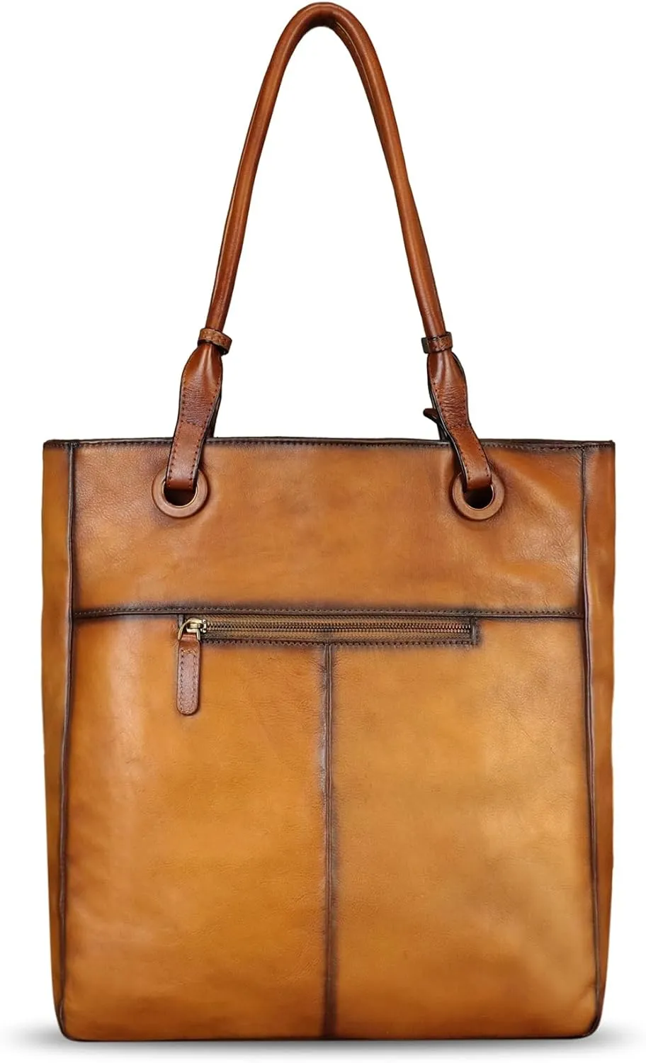 Genuine Leather Shoulder Bag for Women Hand Painted Leather Handbag Handmade Work Tote Bag Casual Hand Purse