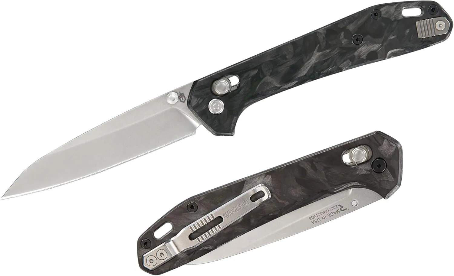 Gerber Gear Savvy - Tactical Pocket Knife - Everyday Carry Utility Tool - Lightweight Ergonomic Folding Knife for Camping & Outdoor - Black