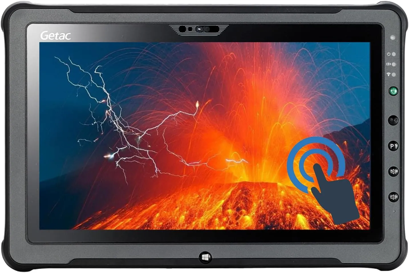 Getac F110 Rugged Tablet Touchscreen, 11.6 inch FHD Rugged Laptop Touchscreen, Core i5-8365, 8GB RAM, 256GB SSD, Wi-Fi, Windows 10 Pro (Renewed)
