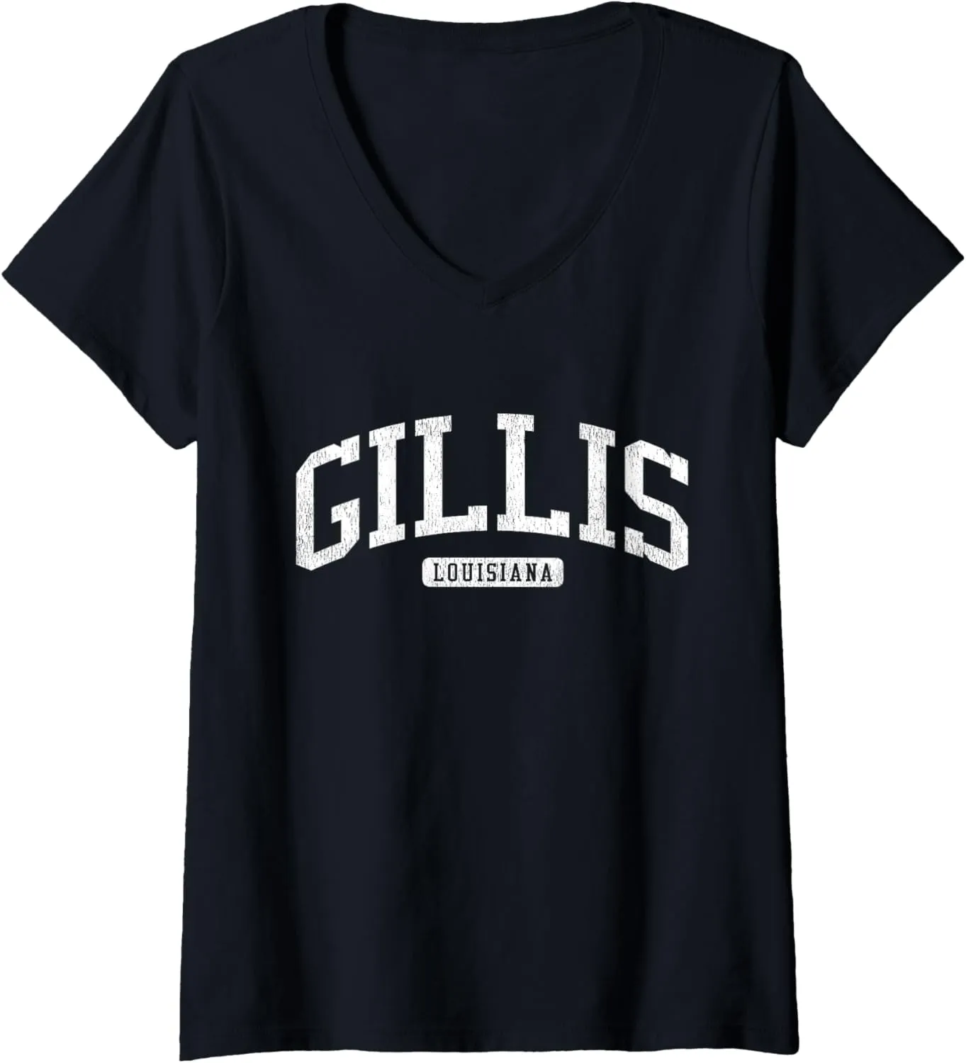 Gillis Louisiana LA JS03 College University Style V-Neck T-Shirt