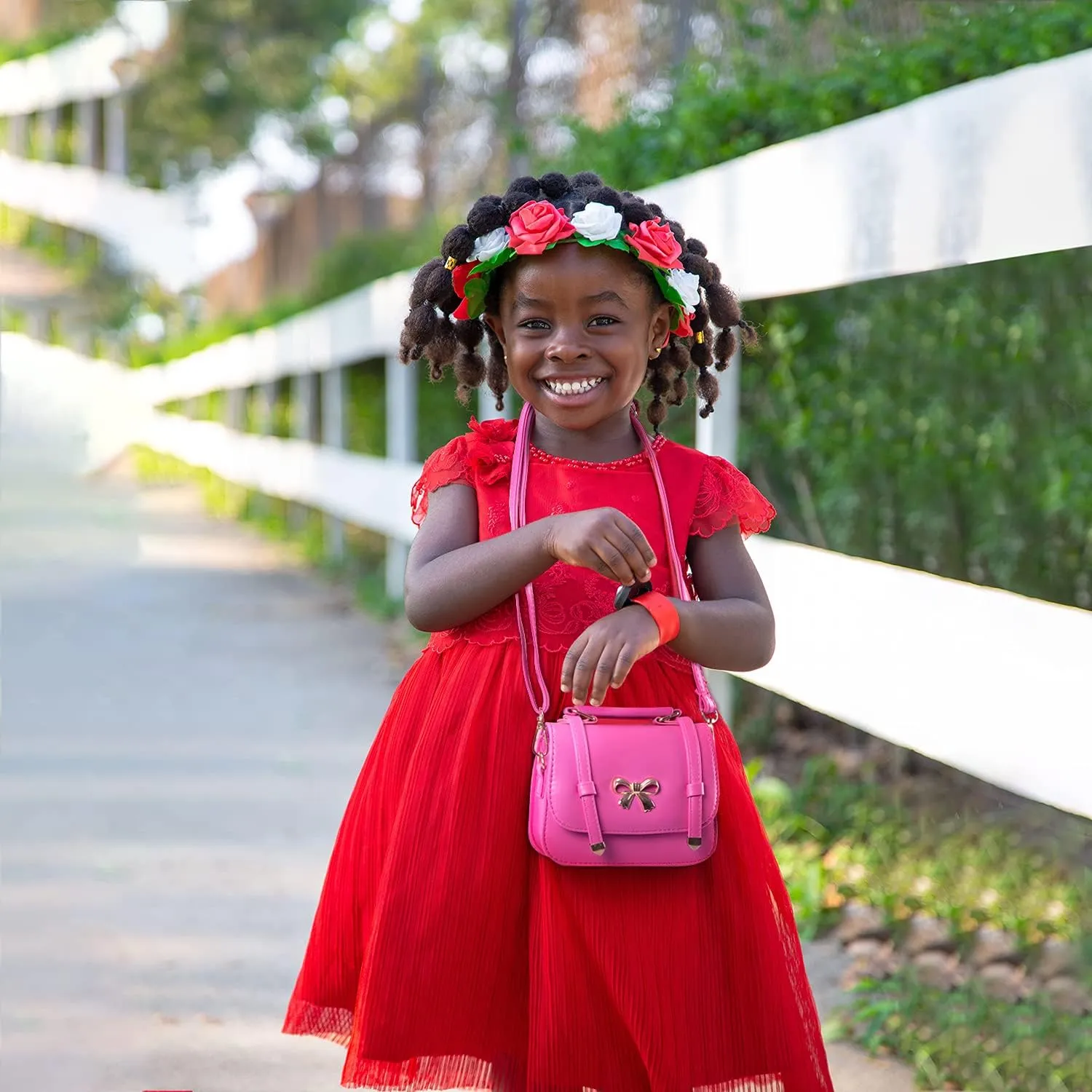 Girls Purse for Kids Crossbody Cute Princess Handbags Shoulder Bag for Toddler Little Girl Gifts