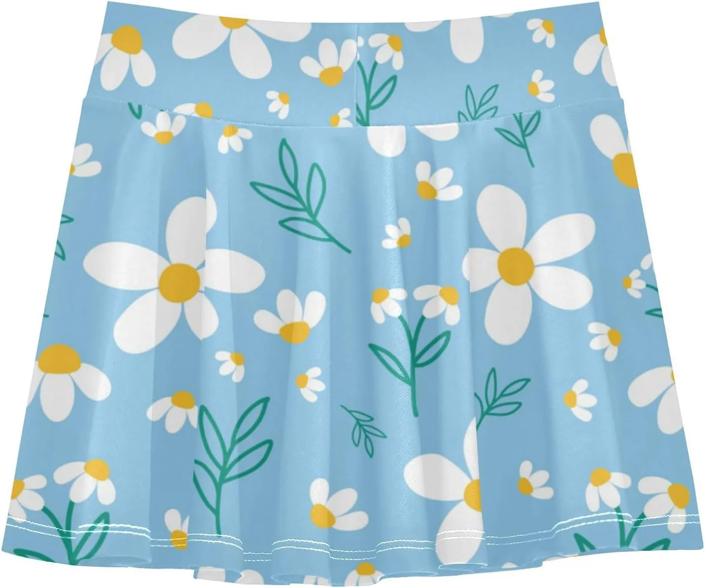 Girls Skorts Active Athletic Skirts with Inner Built-in Shorts for Golf Tennis 3-12T Bright Light Yellow Lemon