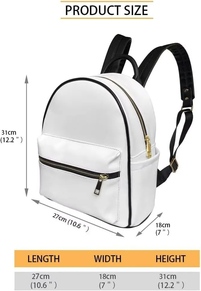 GLENLCWE Cute Cattle Backpack Purse Wallet for Women Ladies Multipurpose PU Leather Backpack Shoulder Bag Coin Credit Card Holder Travel Daypack Animal Print Handbag