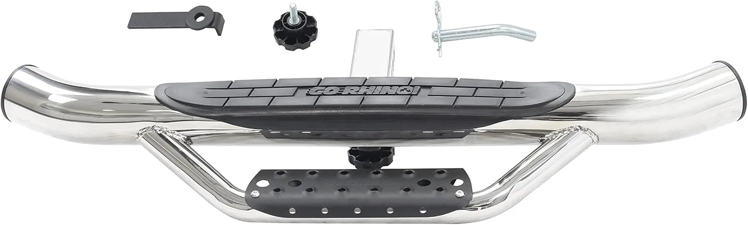 Go Rhino Dominator Hitch Step | 36" Stainless Steel, Polished | D360PS | Fits 2" Receivers