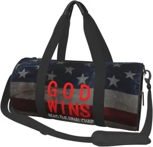 God Wins I'Ve Read The Final-Chapter Duffel Bag Gym Bag Travel Sports Tote Large Foldable Beach Swim Yoga9