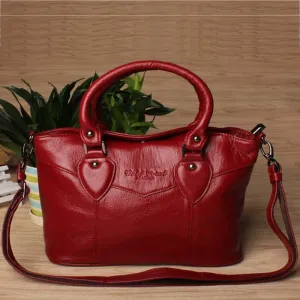 GOLD CORAL Genuine Leather Luxury Handbags