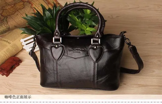 GOLD CORAL Genuine Leather Luxury Handbags
