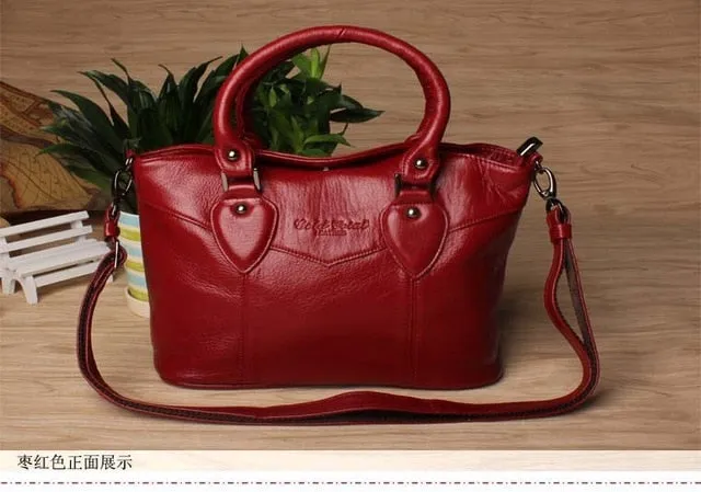 GOLD CORAL Genuine Leather Luxury Handbags
