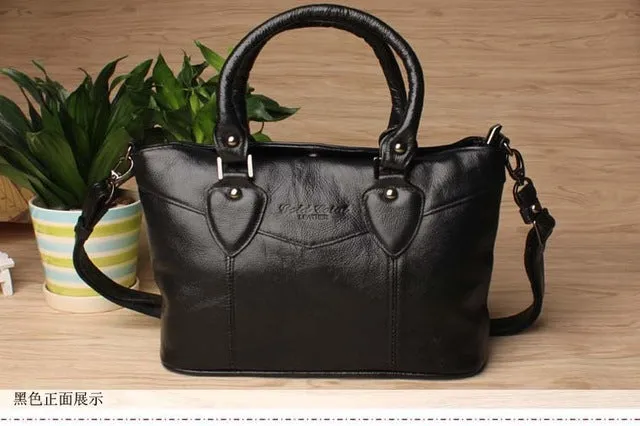 GOLD CORAL Genuine Leather Luxury Handbags
