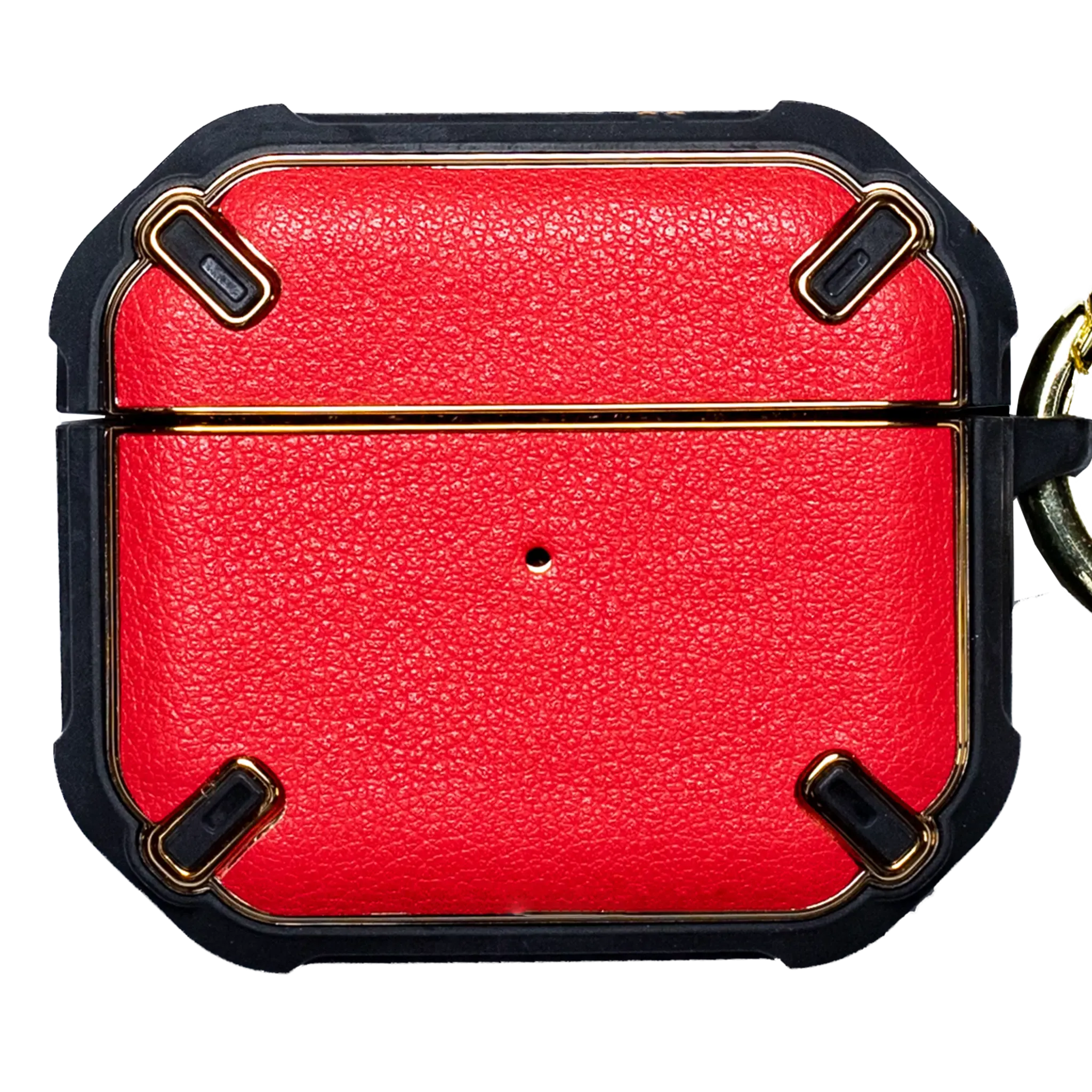 Gold Plated Leather AirPods Case