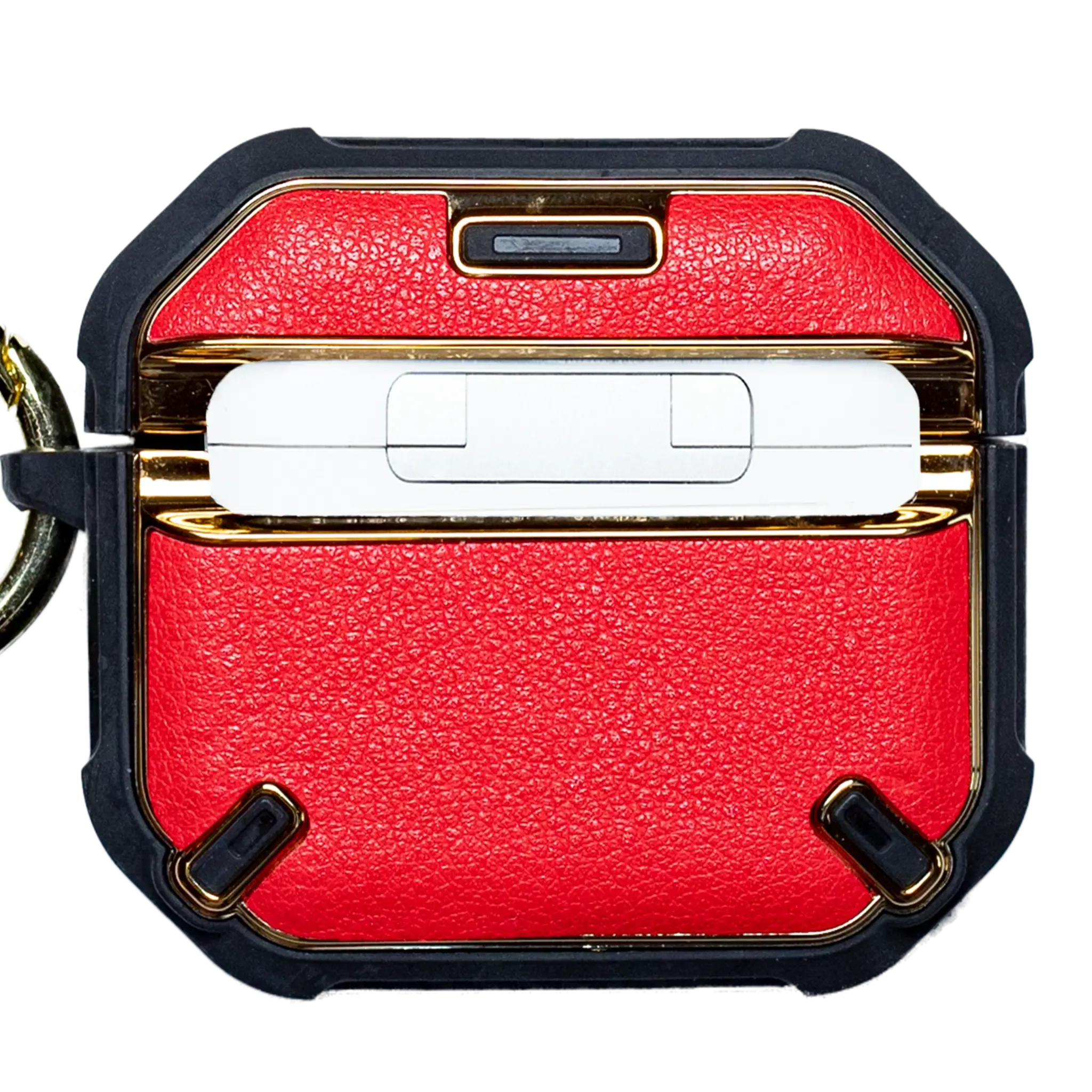 Gold Plated Leather AirPods Case