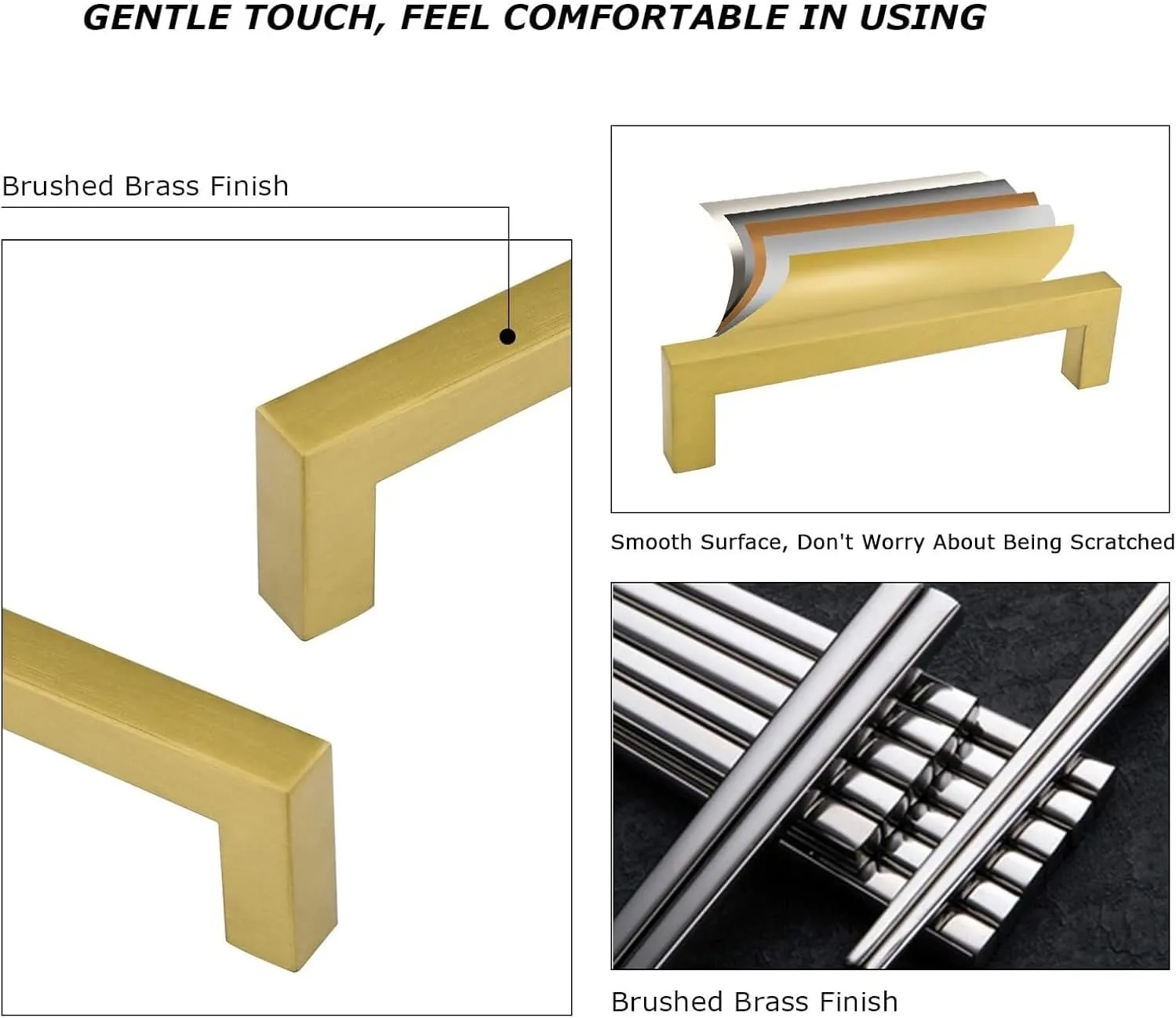 goldenwarm 10Pack 5in Brushed Gold Cabinet Pulls Gold Cabinet Handles Gold Drawer Pulls Modern Cabinet Hardware Handles for Kitchen Cabinets