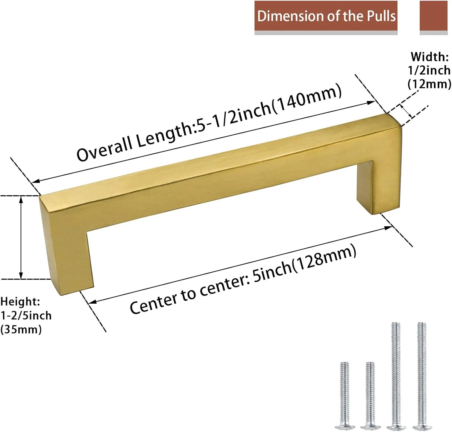 goldenwarm 10Pack 5in Brushed Gold Cabinet Pulls Gold Cabinet Handles Gold Drawer Pulls Modern Cabinet Hardware Handles for Kitchen Cabinets