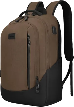 Goloni Multi-functional Travel Backpack, Large Capacity for Men Women Waterproof Business Work Bag, College Laptop Backpack with USB Charging Port, Suitable for 17-inch Computers