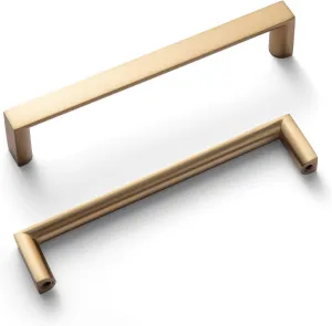 Goo-Ki (6Pack 5 Inch(128mm) Modern Cabinet Pulls, Champagne Bronze Cabinet Handles for Dresser,Wardrobe&Cupboard,Zinc Alloy Kitchen Cabinet Handles