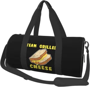 Grilled Cheese Squad Cheese Lover Duffel Bag Gym Bag Travel Sports Tote Large Foldable Beach Swim Yoga8