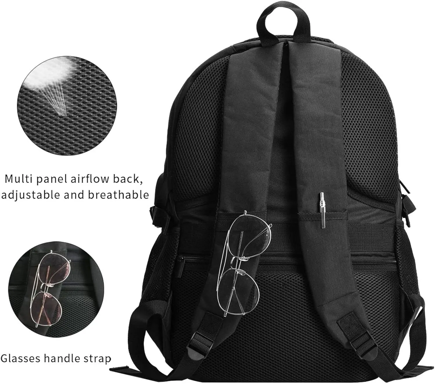 Guatemala Guatemalan Flag Business Laptop Backpack Travel Backpacks Outdoor Rucksack Large Bag Daypack with USB Charging Port Multi-Pocket for Hiking Camping