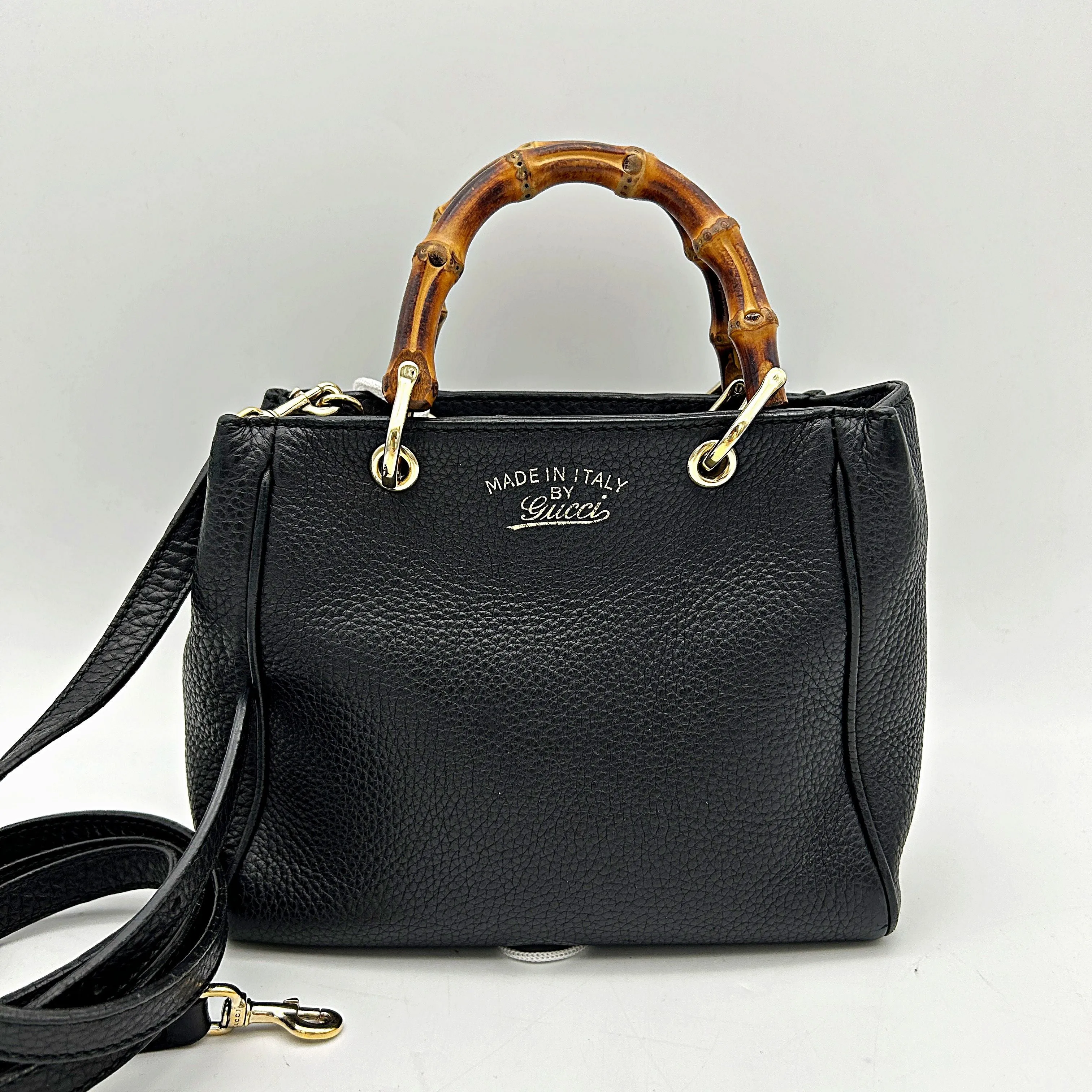 Gucci | Bags | Gucci Bamboo Shopper Leather Tote With Crossbody LA10886