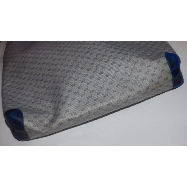 Gucci Vintage Pursesdesigner Purses Shades Of Blue Coated Canvas With Small G Logoleatherrednavy Str