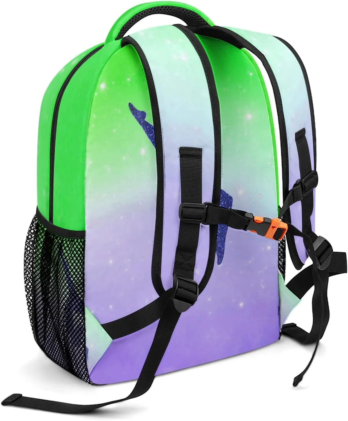 Gymnastics Leap Pastel Green Personalized Backpack Waterproof Shoulder Bag Casual Travel Daypack with Name
