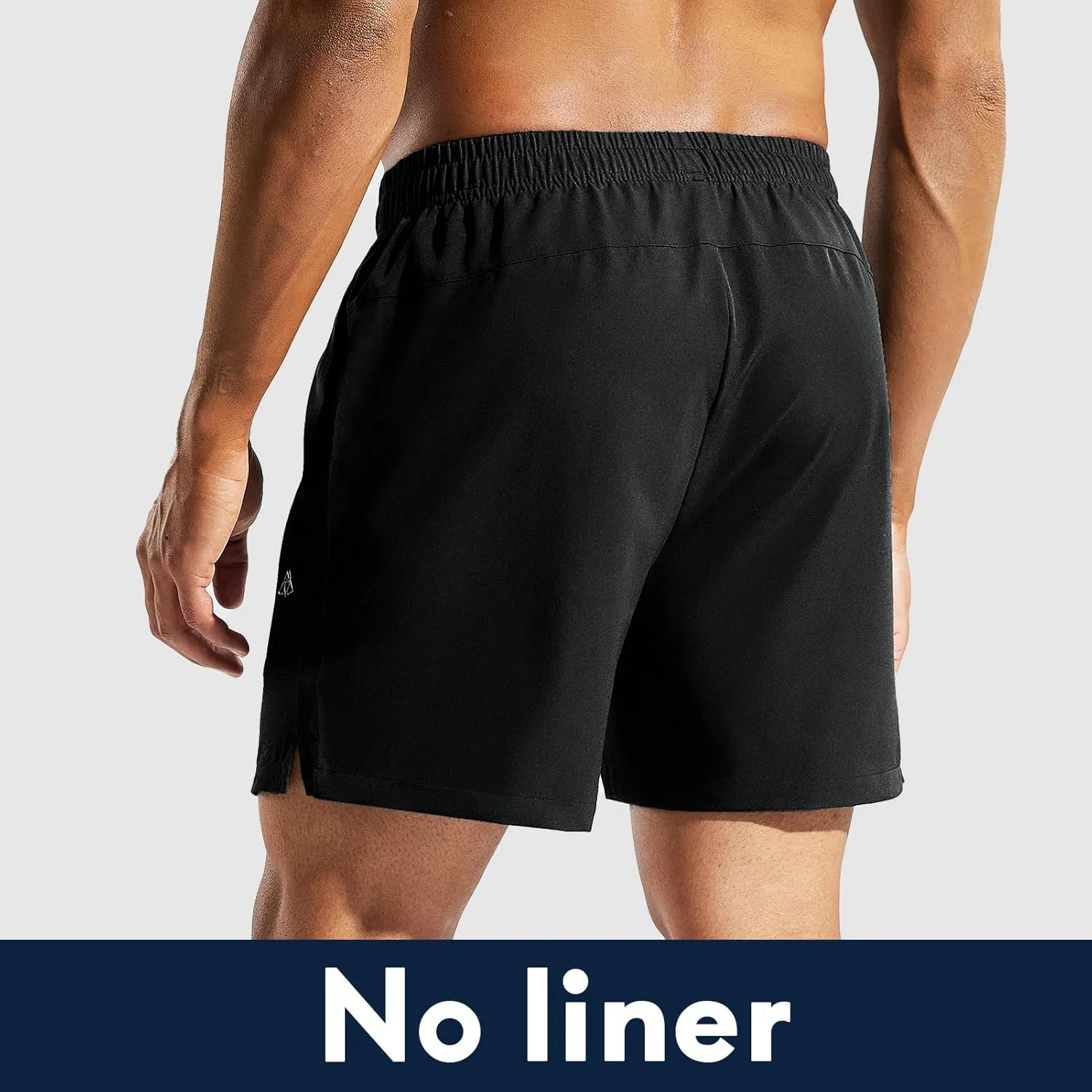 Haimont Men's Athletic Running Shorts 5 Inches for Gym Sports Active Workout with Pockets, Quick Dry, Water Resistant