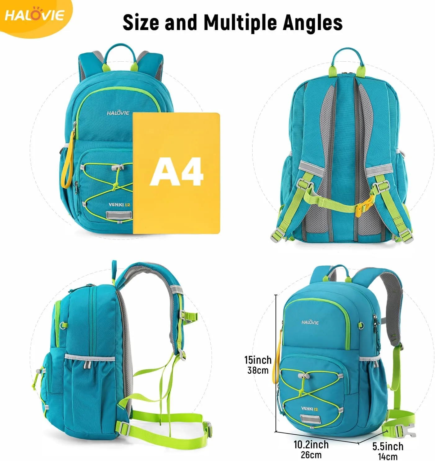 HALOVIE Kids Travel Backpack Lightweight Small Kids Daypack Preschool Kindergarten Children SchoolBag for Boys Girls