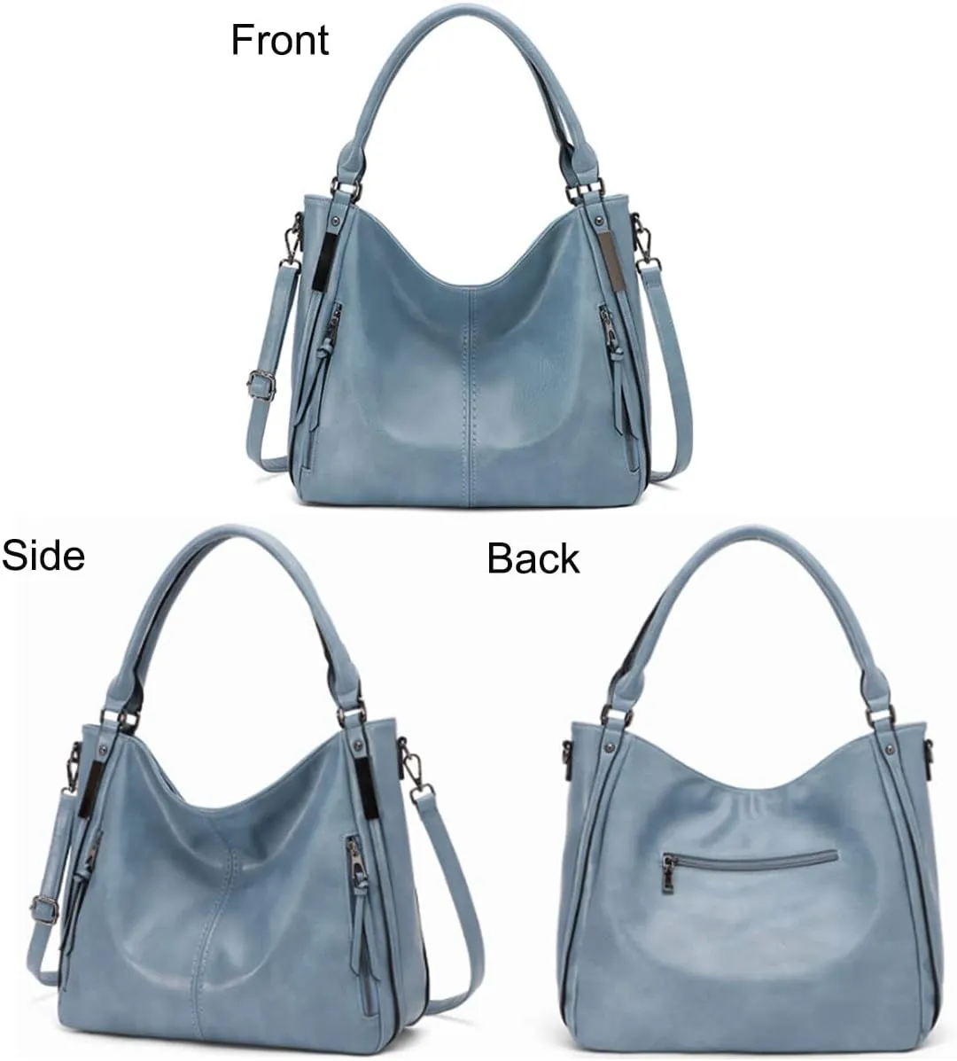 Handbags and Purses for Women PU Leather Top Handle Satchel Large Shoulder Bag Fashion Ladies Tote
