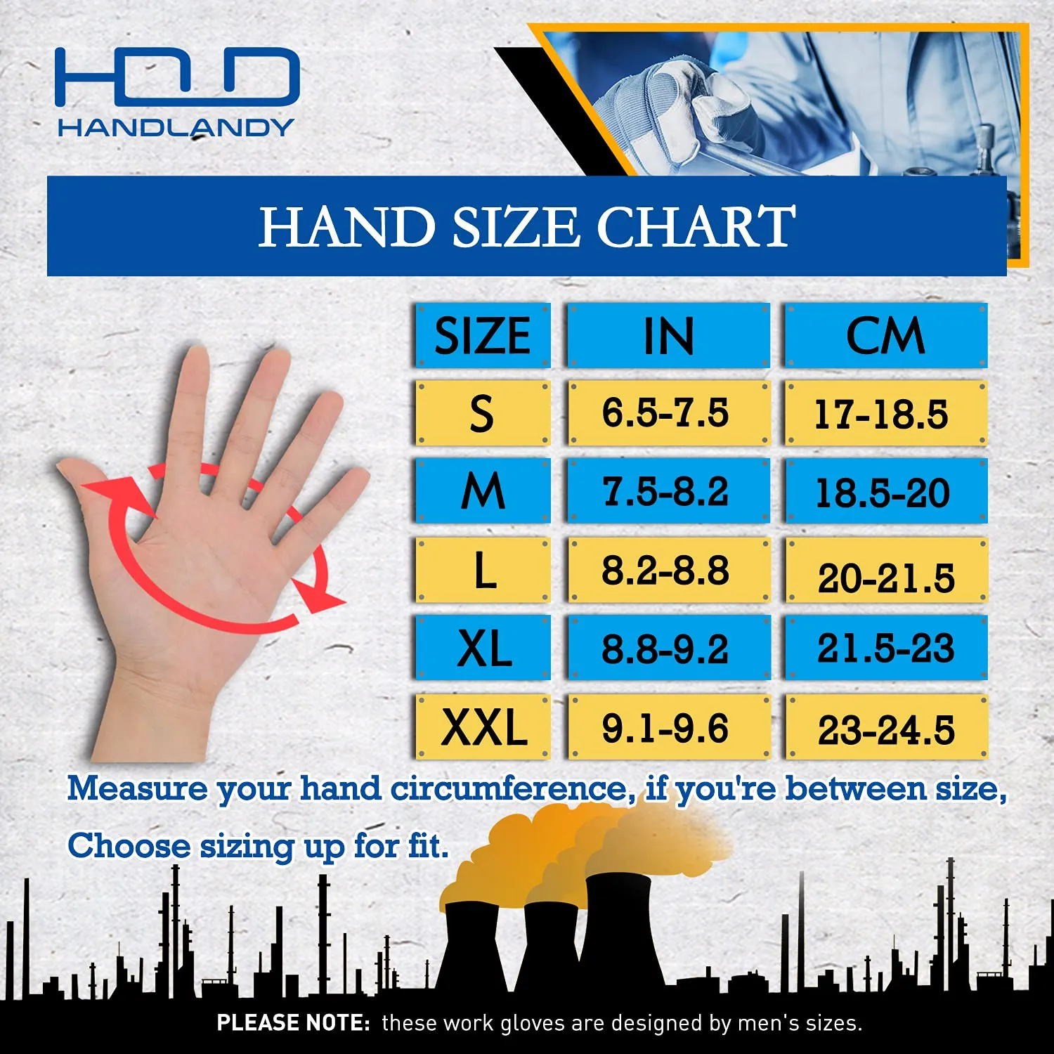 HANDLANDY Work Gloves Mens & Women, Utility Safety Mechanic Working Gloves Touch Screen, Flexible Breathable Yard Work Gloves (Small, Grey)