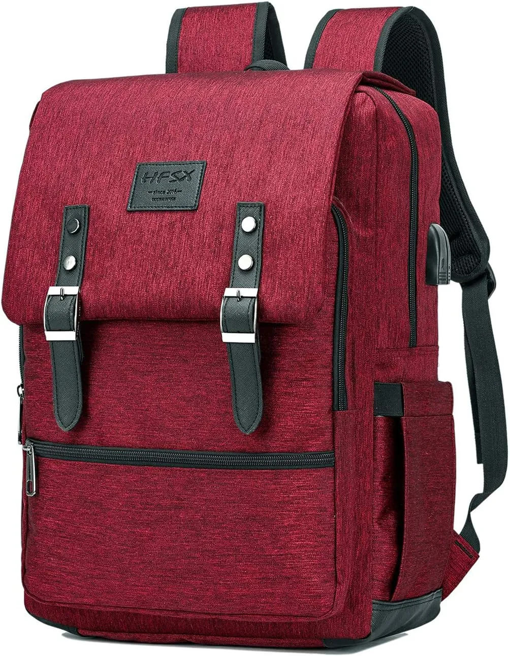 HFSX Vintage Backpack Anti Theft Laptop Backpack Men Women Business Travel Computer Backpack College Bookbag Stylish Water Resistant Vintage Backpack with USB Port Fits 15.6 Inch Laptop