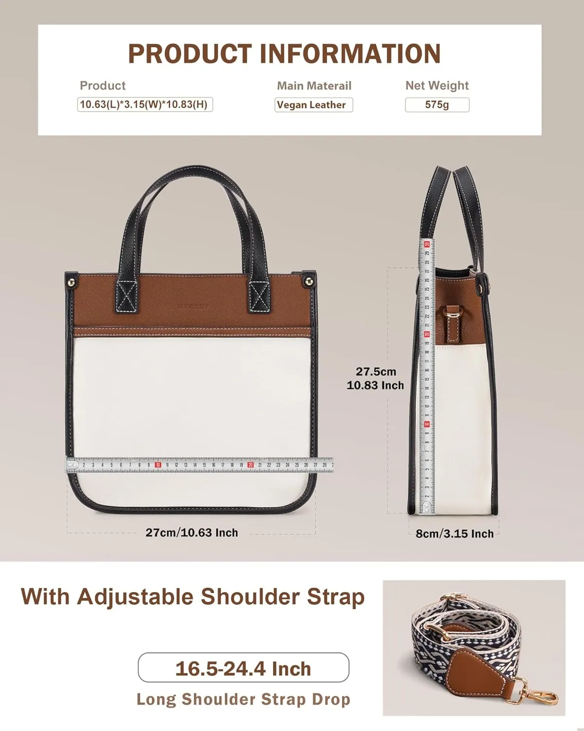 HKCLUF Tote Bag for Women,Vegan Leather Crossbody Bags for Women,Shoulder Bags Handbag with Adjustable Strap for Work,Travel