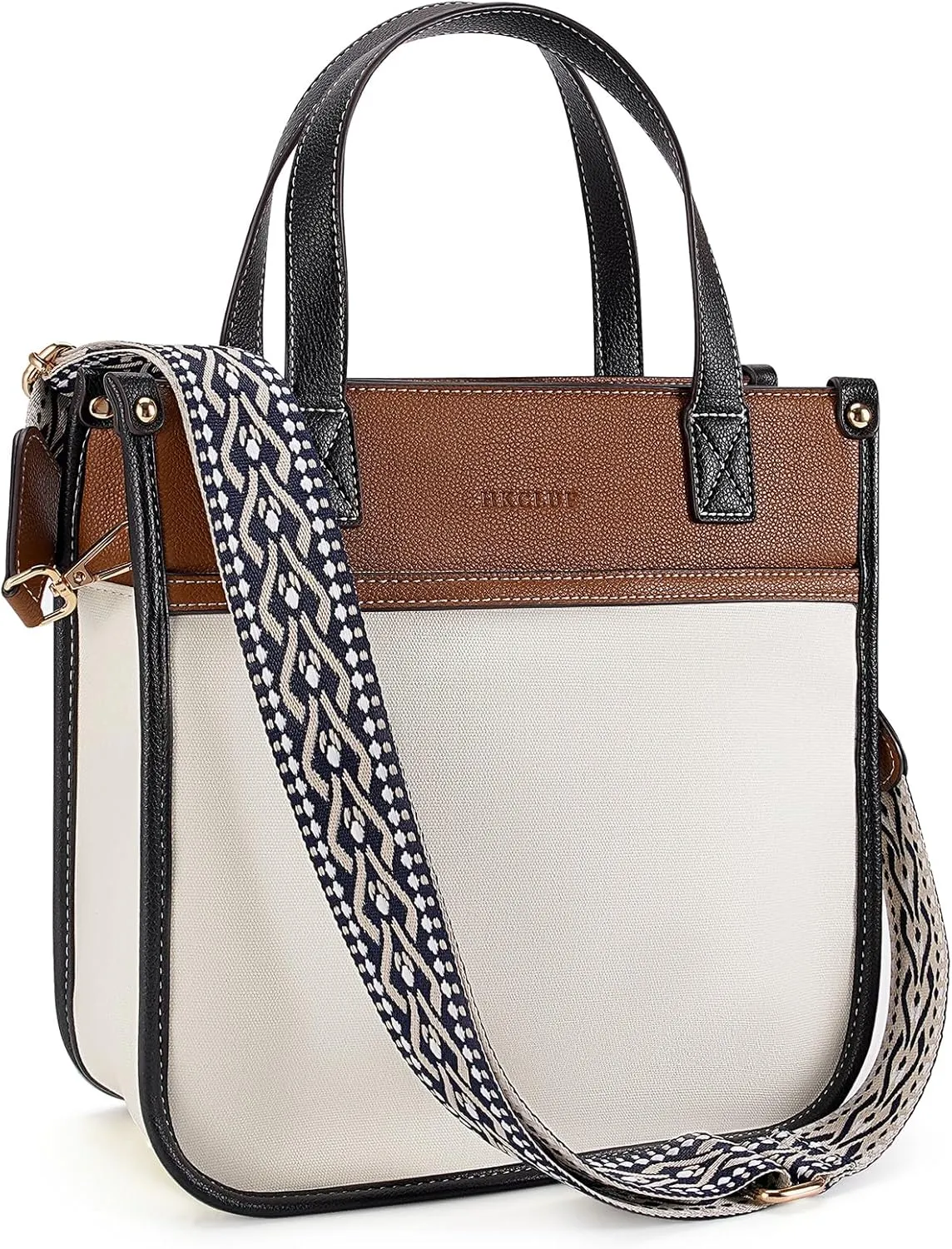 HKCLUF Tote Bag for Women,Vegan Leather Crossbody Bags for Women,Shoulder Bags Handbag with Adjustable Strap for Work,Travel