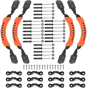 HLOGREE Kayak Handles 2/4 Pack,Kayak Carry Handle with Rivets,Kayak Replacement Handles,Kayak Handles for Emotion/Pelican/Hobie/Lifetime/sit on top/Ocean/Wilderness Accessories,Kayak Parts