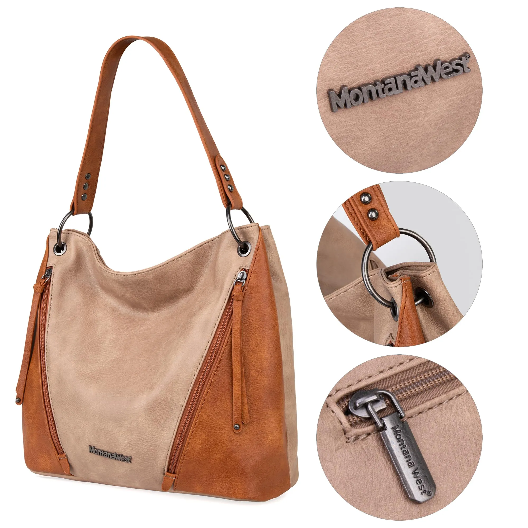 Hobo Bag Purses and Handbags for Women Top Handle Handbags with Zipper