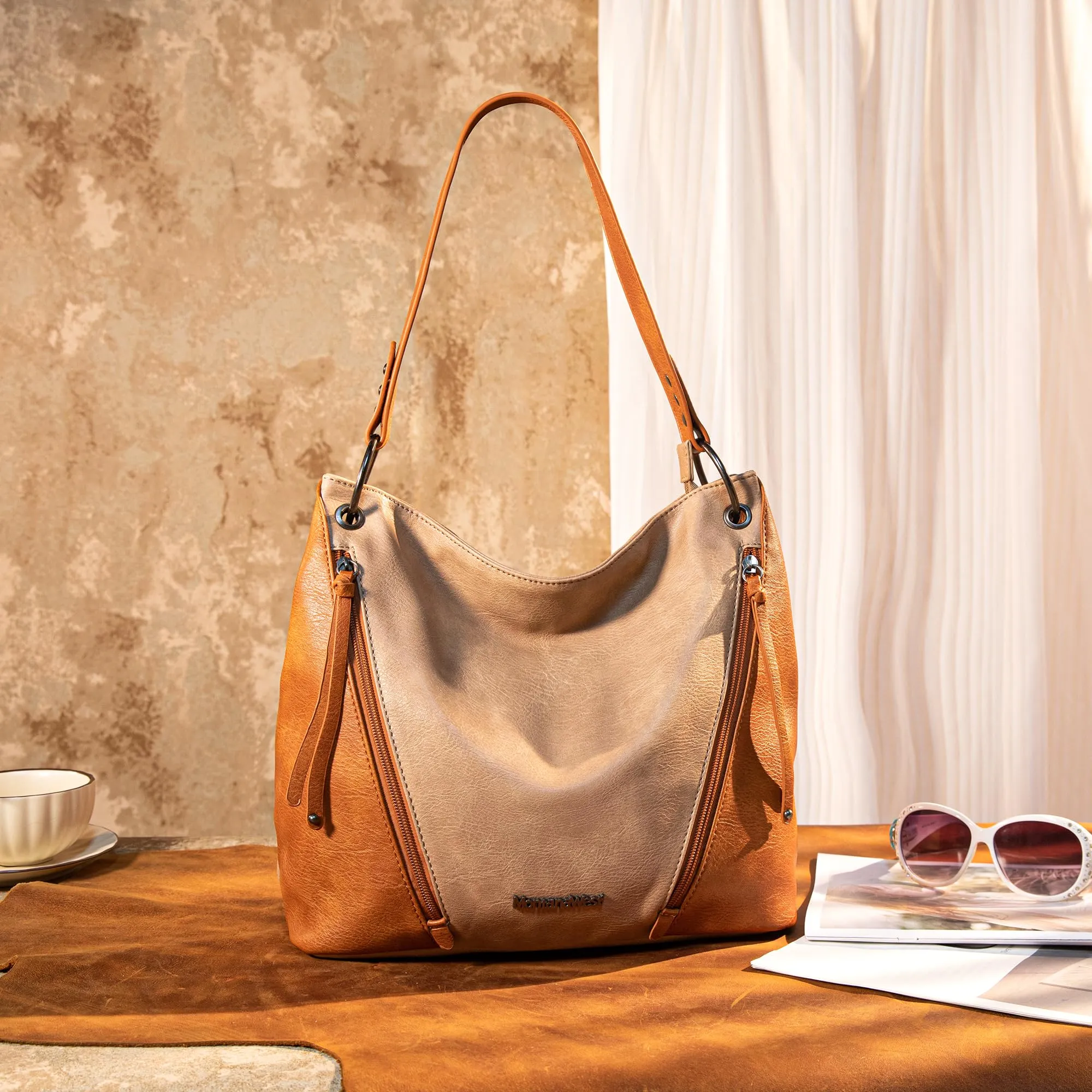 Hobo Bag Purses and Handbags for Women Top Handle Handbags with Zipper