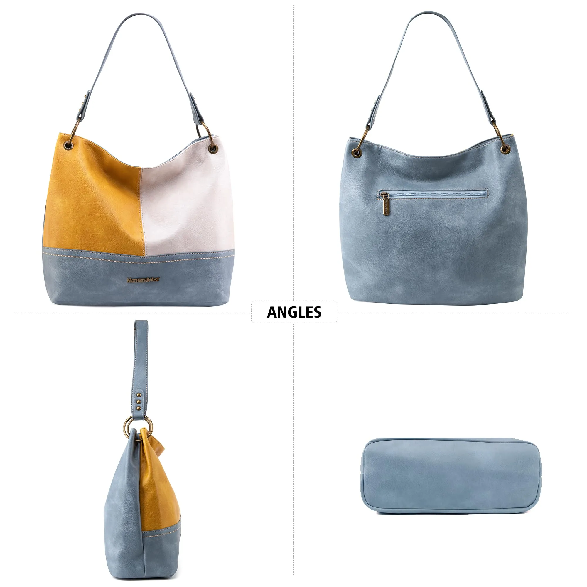 Hobo Bag Purses and Handbags for Women Top Handle Handbags with Zipper
