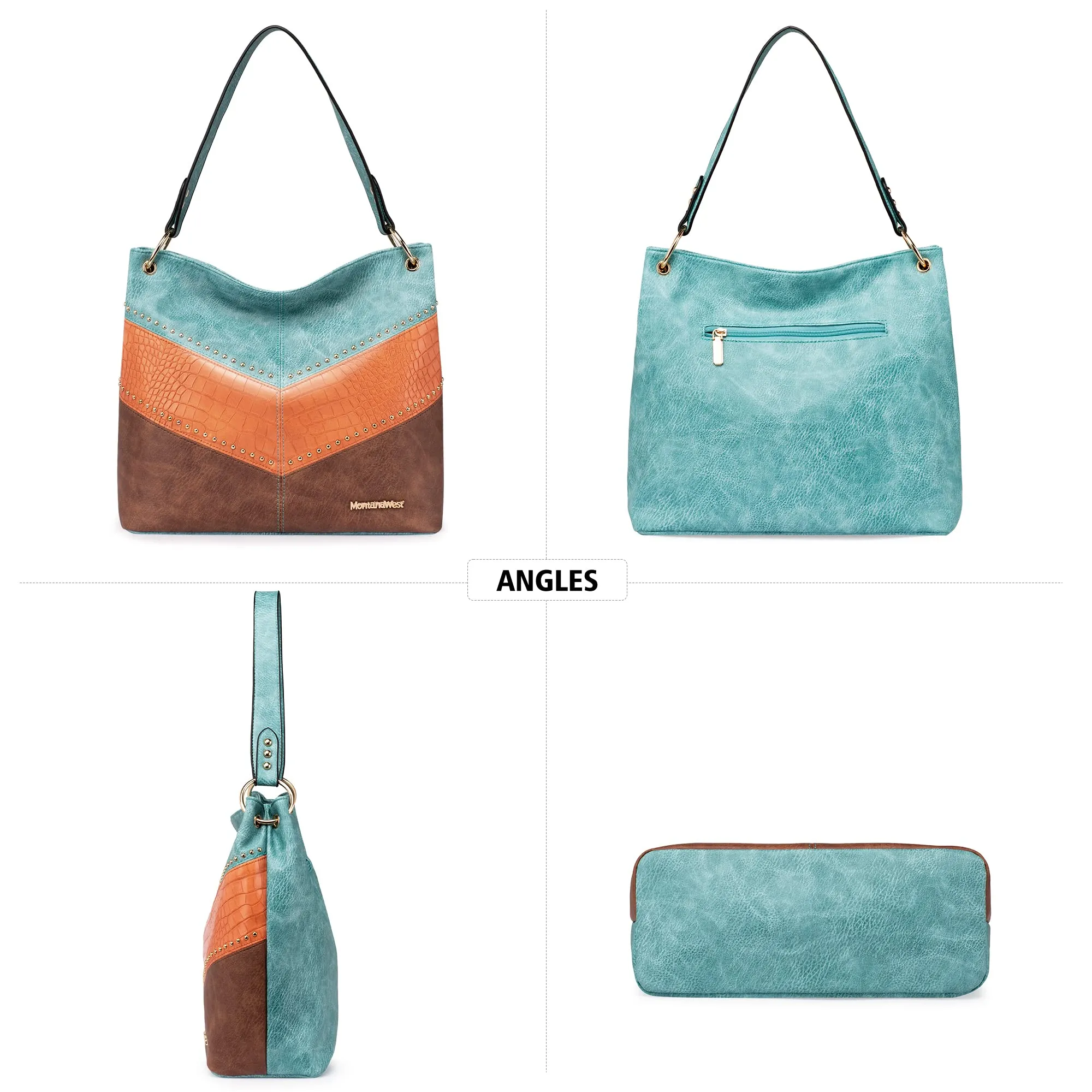 Hobo Bag Purses and Handbags for Women Top Handle Handbags with Zipper