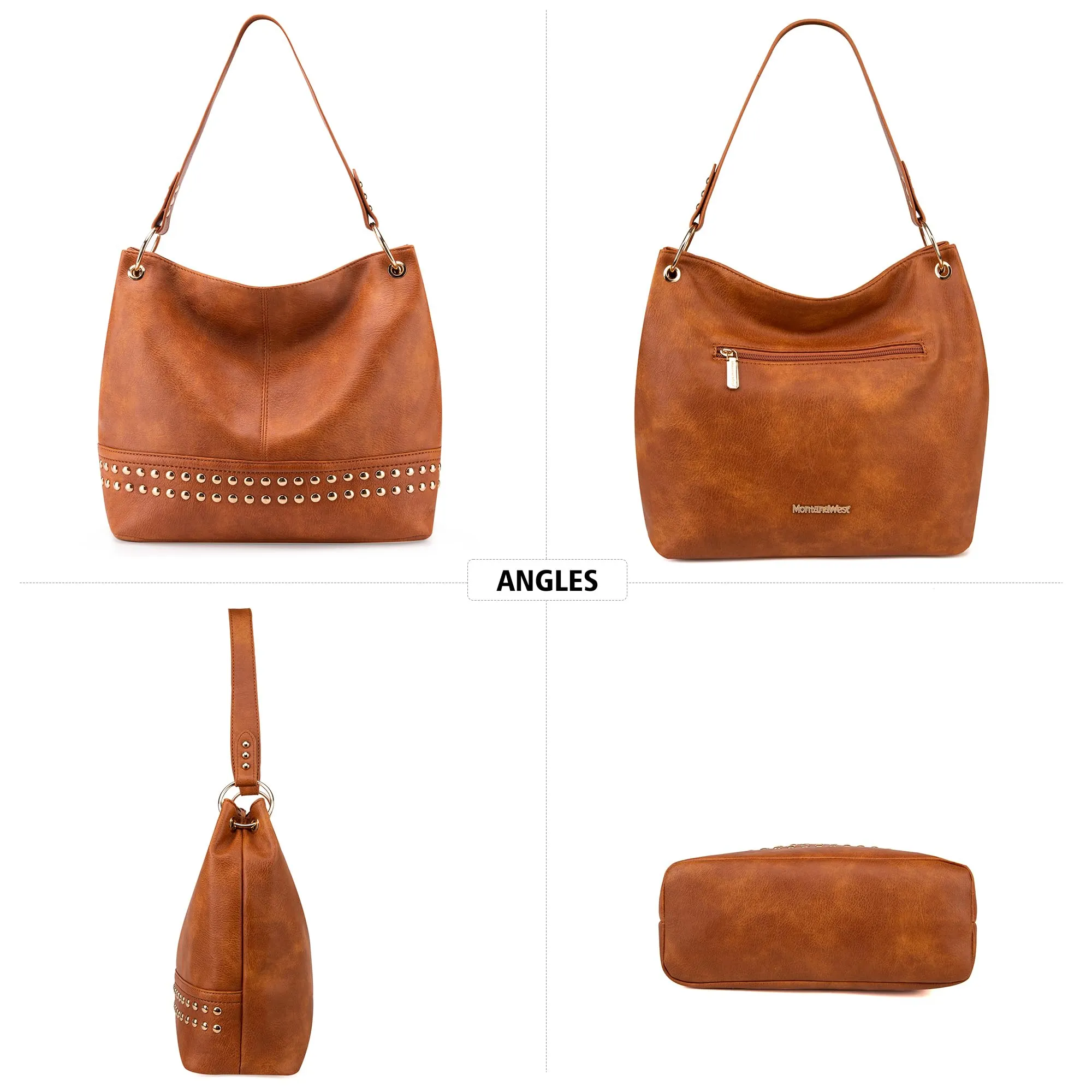 Hobo Bag Purses and Handbags for Women Top Handle Handbags with Zipper