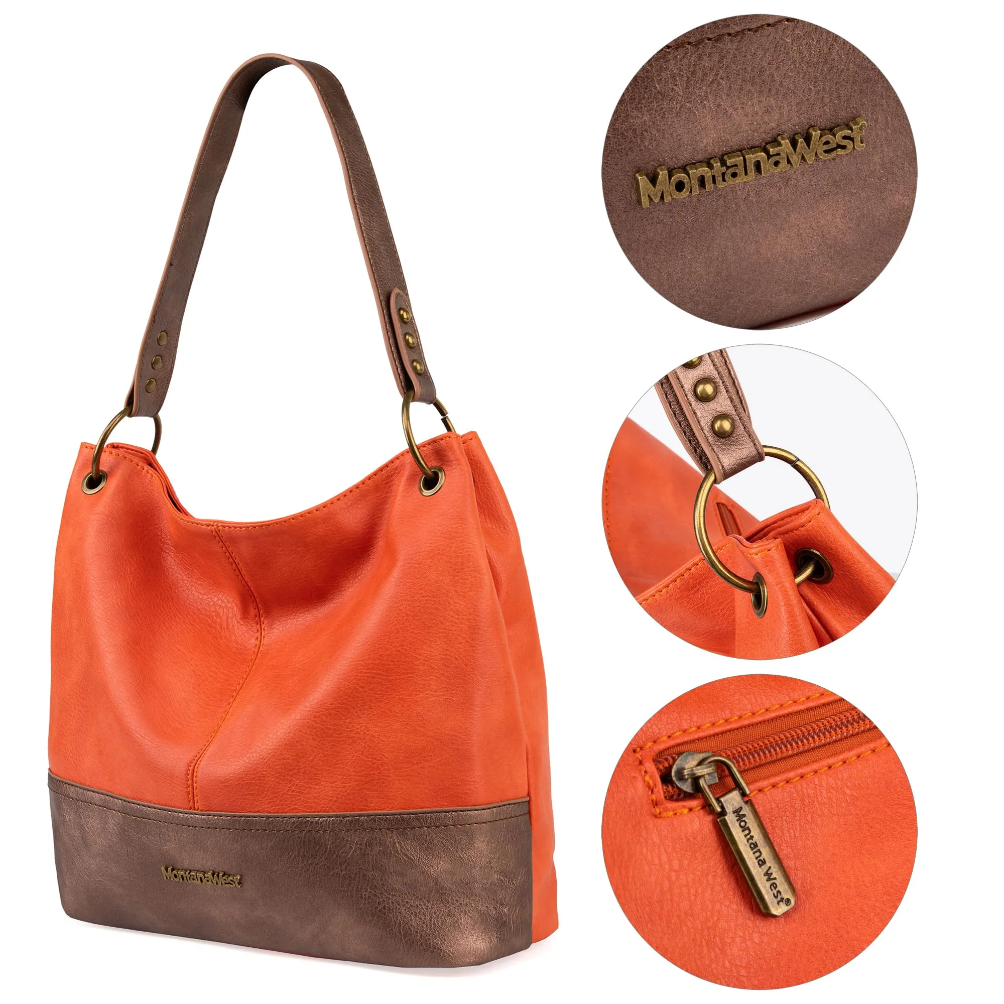 Hobo Bag Purses and Handbags for Women Top Handle Handbags with Zipper