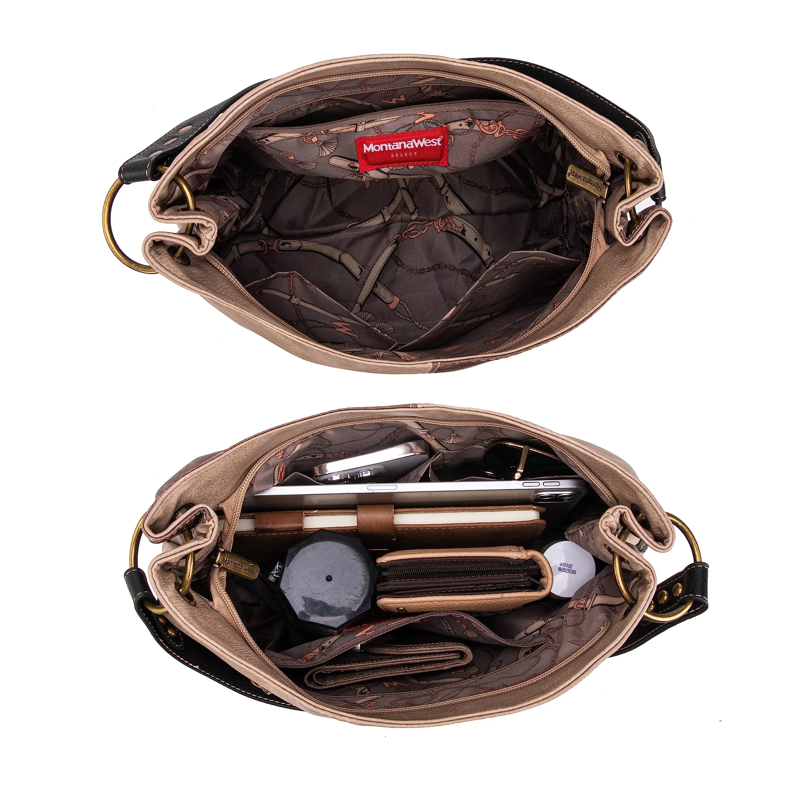 Hobo Bag Purses and Handbags for Women Top Handle Handbags with Zipper