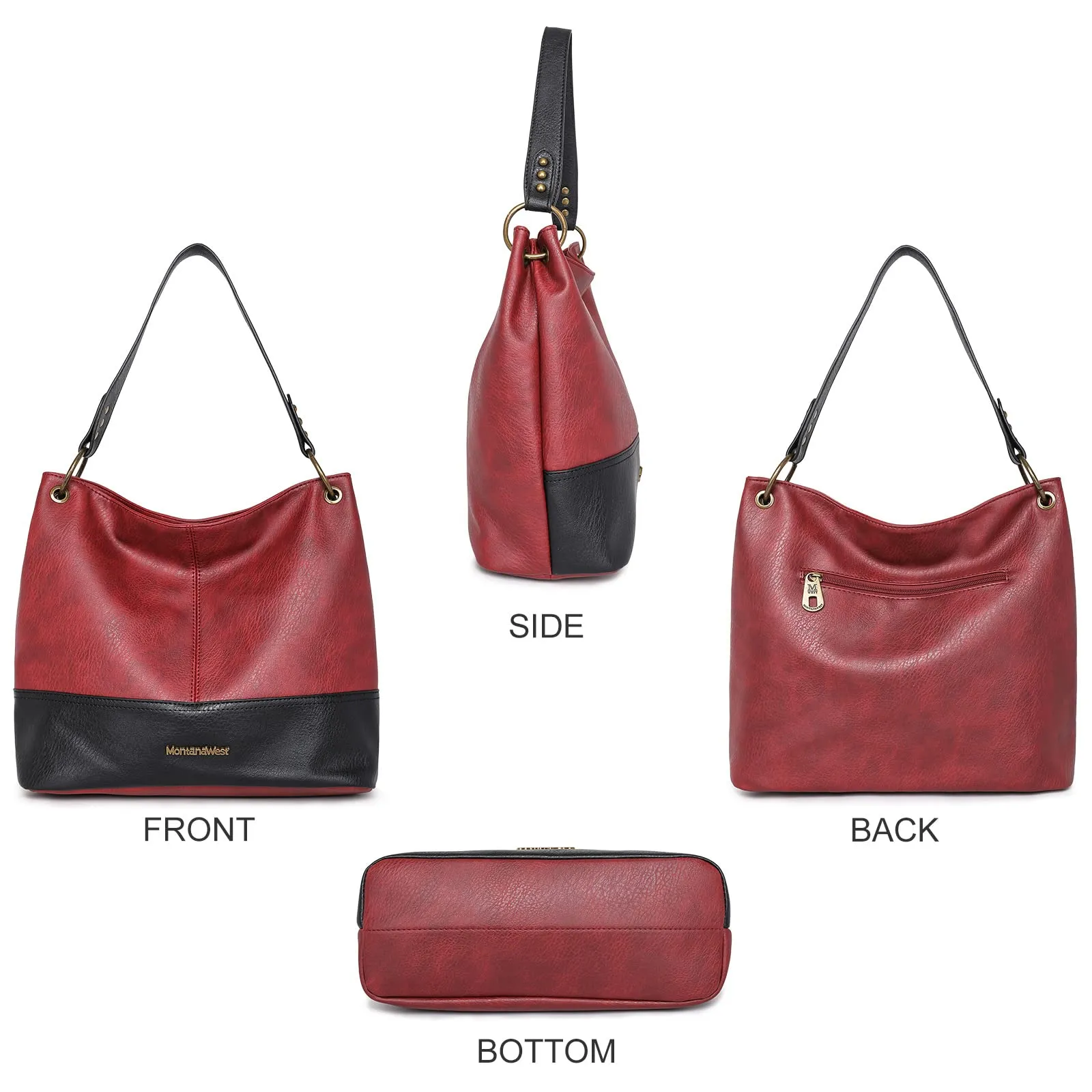 Hobo Bag Purses and Handbags for Women Top Handle Handbags with Zipper