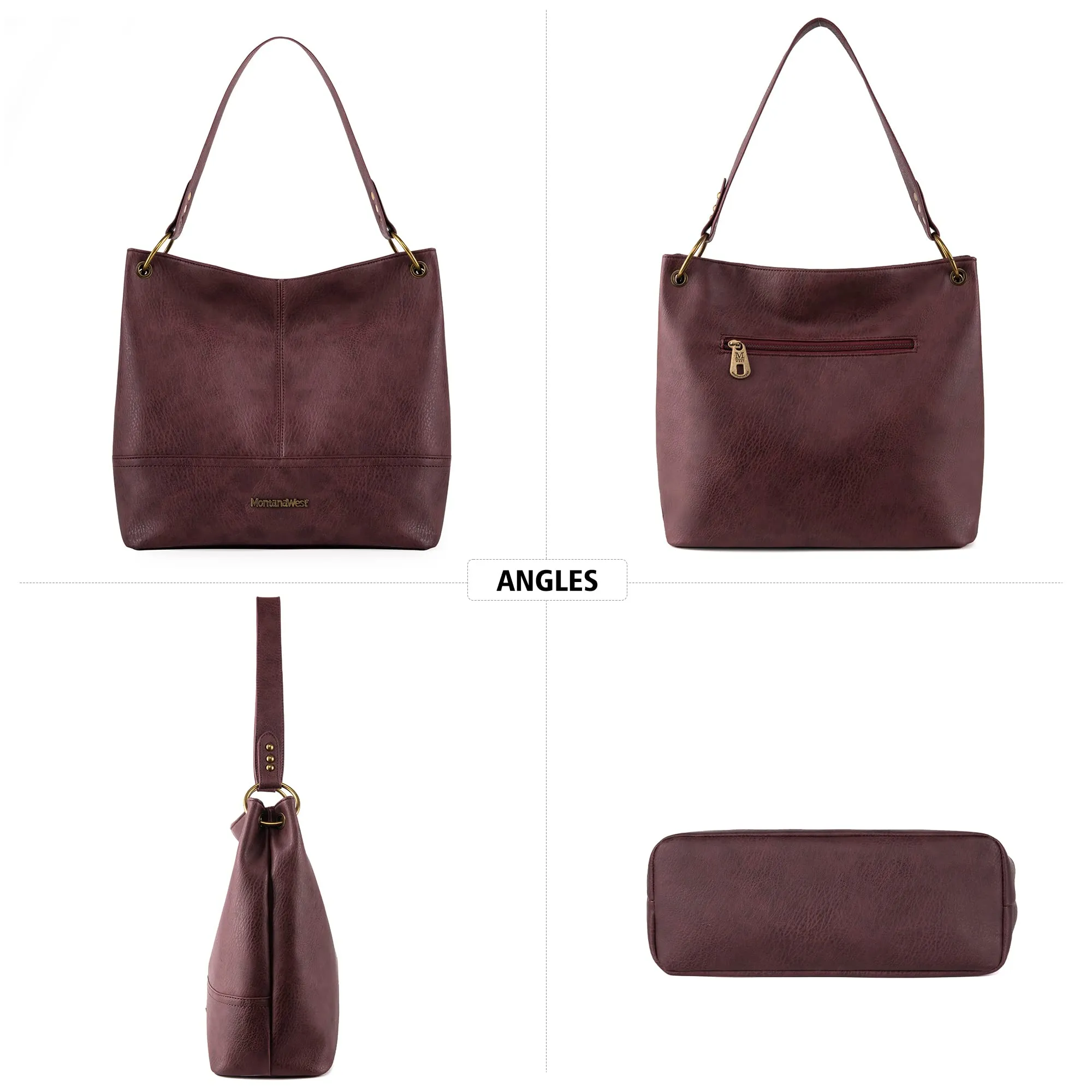 Hobo Bag Purses and Handbags for Women Top Handle Handbags with Zipper