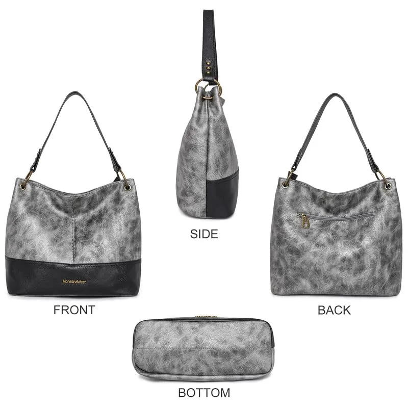 Hobo Bag Purses and Handbags for Women Top Handle Handbags with Zipper