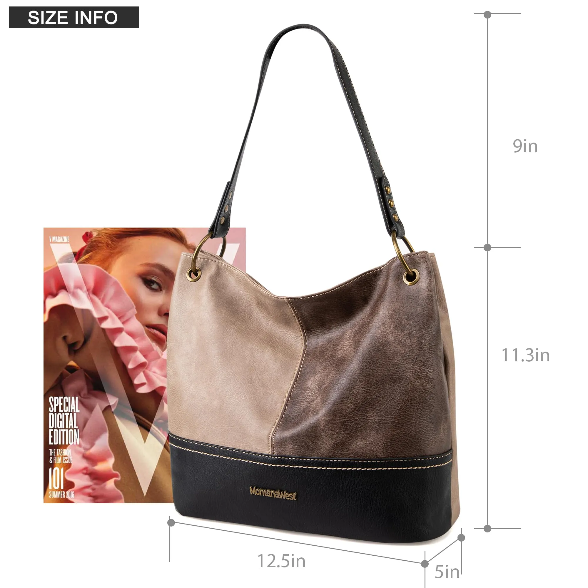 Hobo Bag Purses and Handbags for Women Top Handle Handbags with Zipper