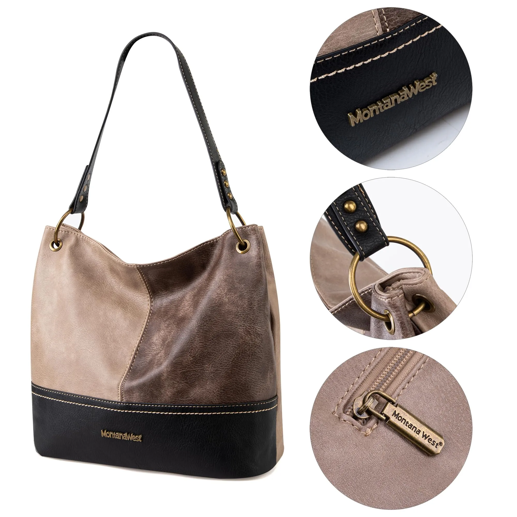 Hobo Bag Purses and Handbags for Women Top Handle Handbags with Zipper